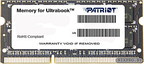 Patriot PSD34G1600L2S DDR3 SODIMM 4Gb PC3-12800 CL11 (for NoteBook)