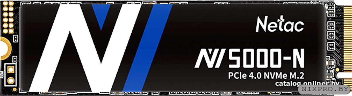SSD M.2 2280 M PCI Express 4.0 x4 Netac 500GB NV5000-N (NT01NV5000N-500-E4X) 4800/2700 MBps TLC