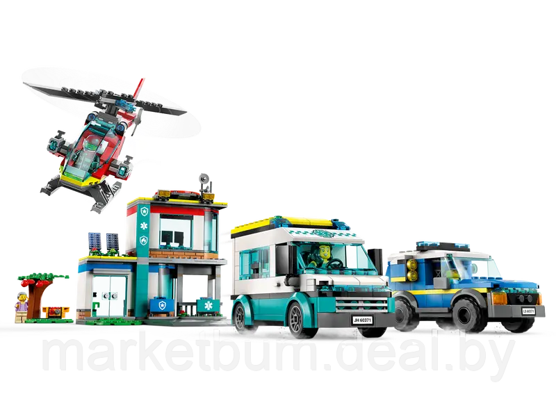 Конструктор Lego City 60371, Штаб спасательных машин - фото 4 - id-p215523033