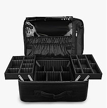Кейс для косметики "FASHION" , цвет "black",40см*18см*29см., фото 2