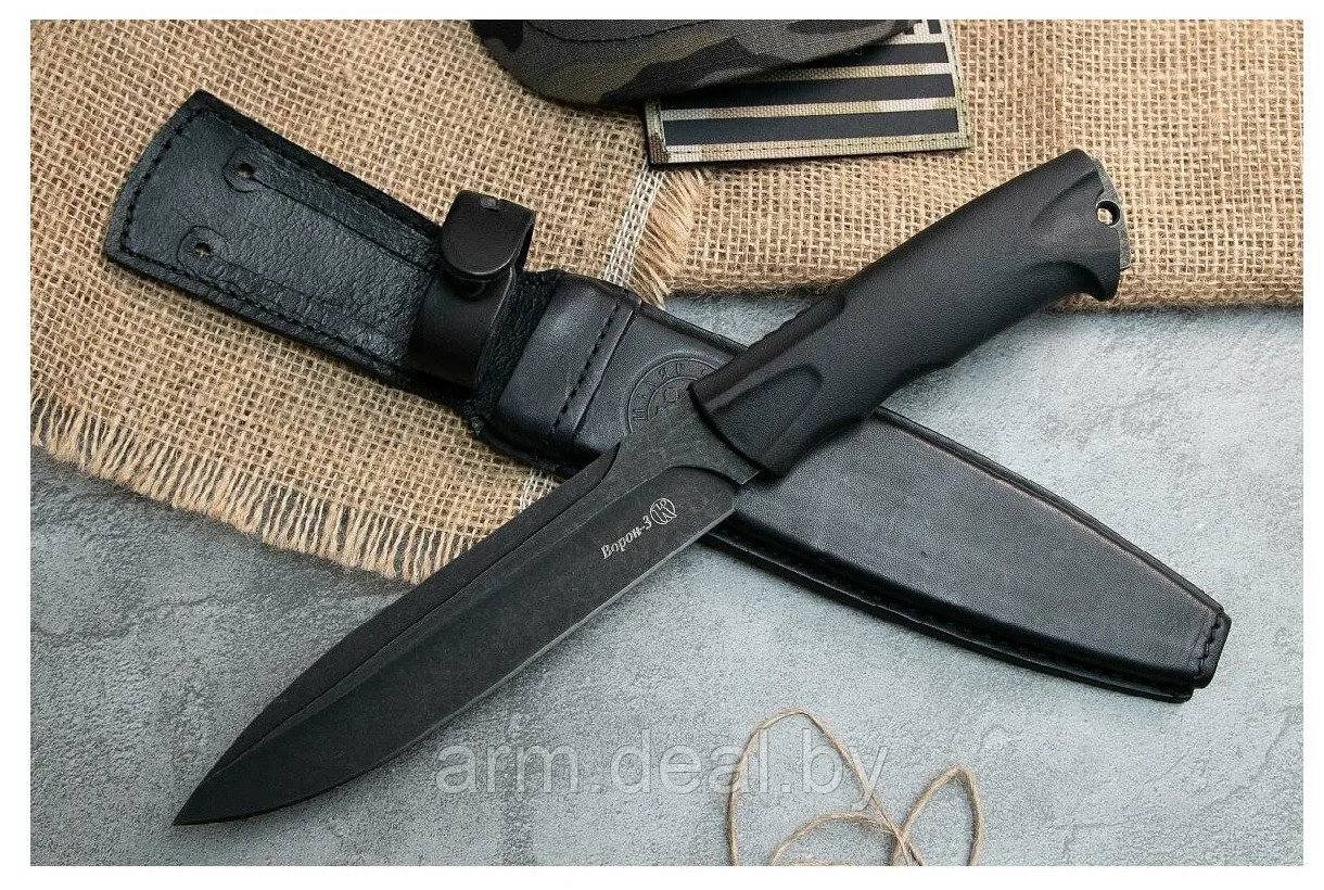 Нож разделочный Ворон-3 - фото 3 - id-p43698643