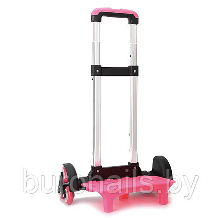 Cъемная тележка (мобильные колеса) для сумок (розовый), фото 2