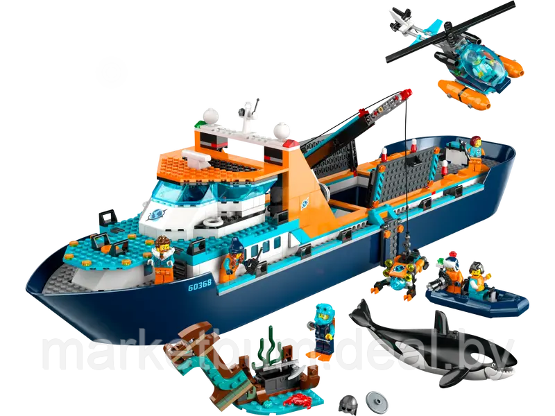 Конструктор Lego City 60368, Лодка Арктического исследователя - фото 3 - id-p215523292