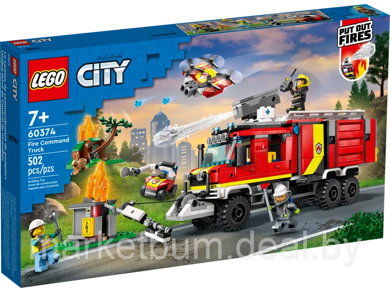 Конструктор LEGO City 60374, Пожарная машина - фото 2 - id-p215523298