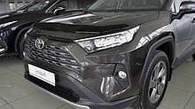 Дефлектор капота - мухобойка, Toyota RAV4 2018 с загибом, SIM