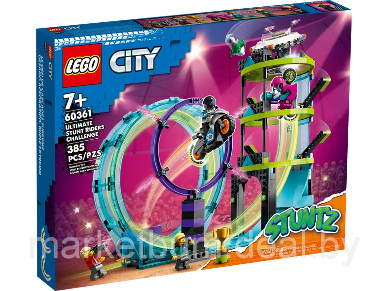 Конструктор LEGO City 60361, Соревнования гонщиков-каскадеров - фото 2 - id-p215523317