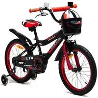 Детский велосипед Delta Sport 20 2020 (черный/красный) - фото 2 - id-p215523370