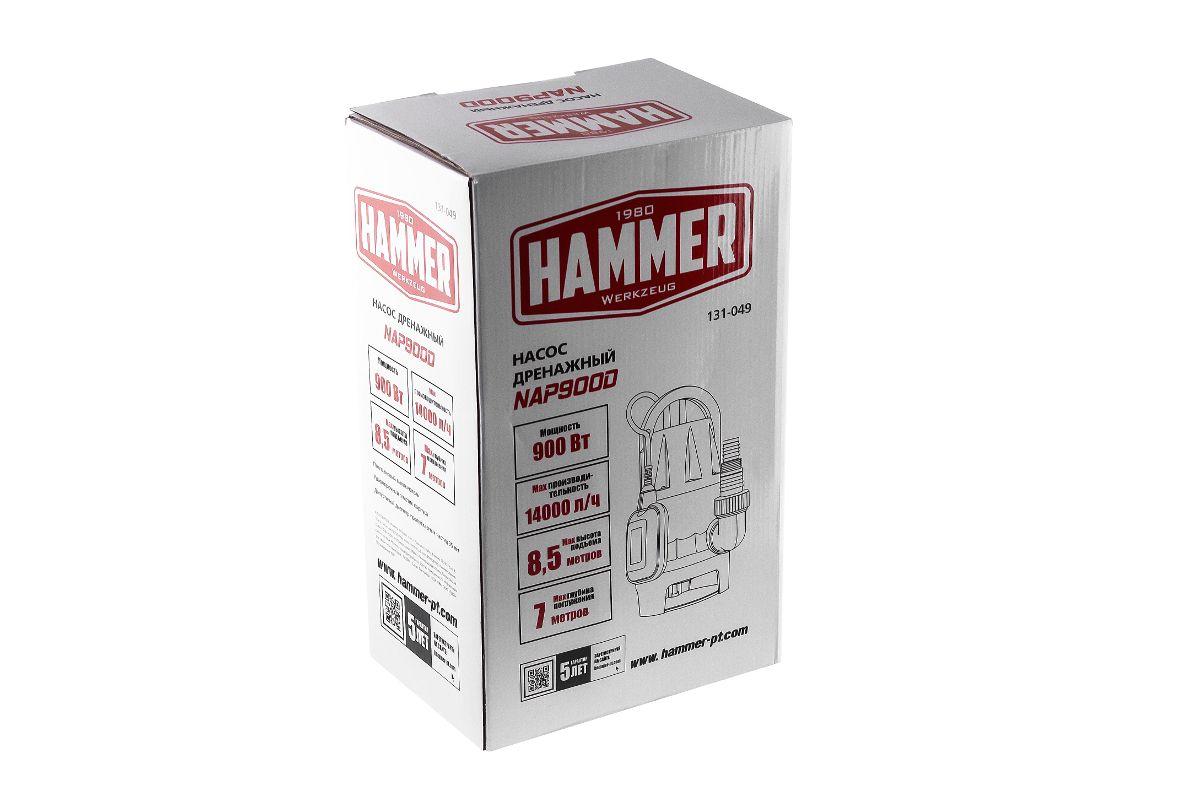Насос дренажный Hammer NAP900D - фото 9 - id-p215524294