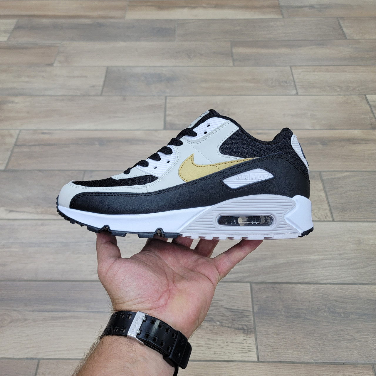 Кроссовки Nike Air Max 90 Black Metallic Gold