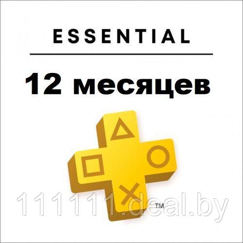 PlayStation Plus 12 месяцев Essential PlayStation 4 | PS4 | PlayStation 5 | PS5 - фото 1 - id-p215526048