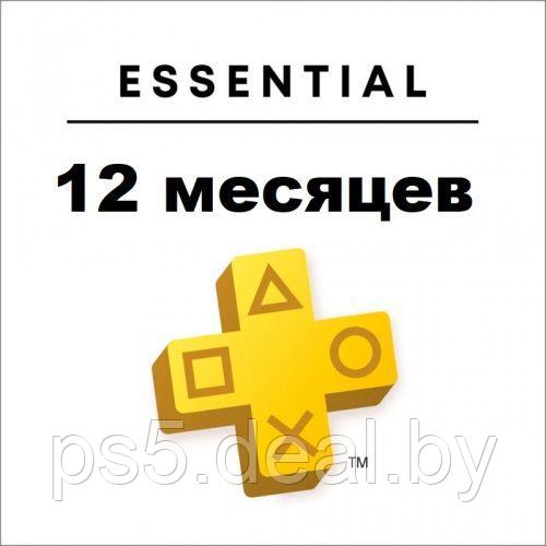 Sony PlayStation Plus 12 месяцев Essential PlayStation 4 | PS4 | PlayStation 5 | PS5 - фото 1 - id-p215526084