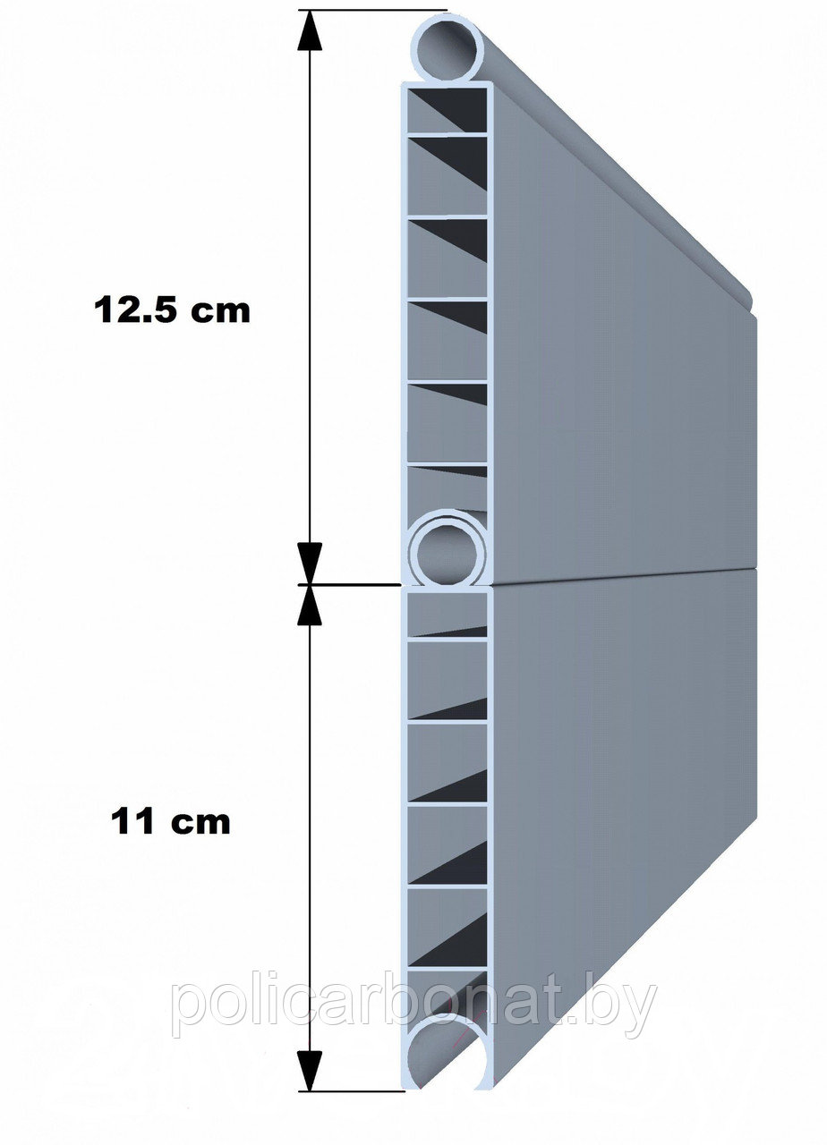 ПВХ-ограждение для грядок и клумб "ГаспаДыня" с микроструйным поливом, 200*100*12,5 - фото 2 - id-p215526861