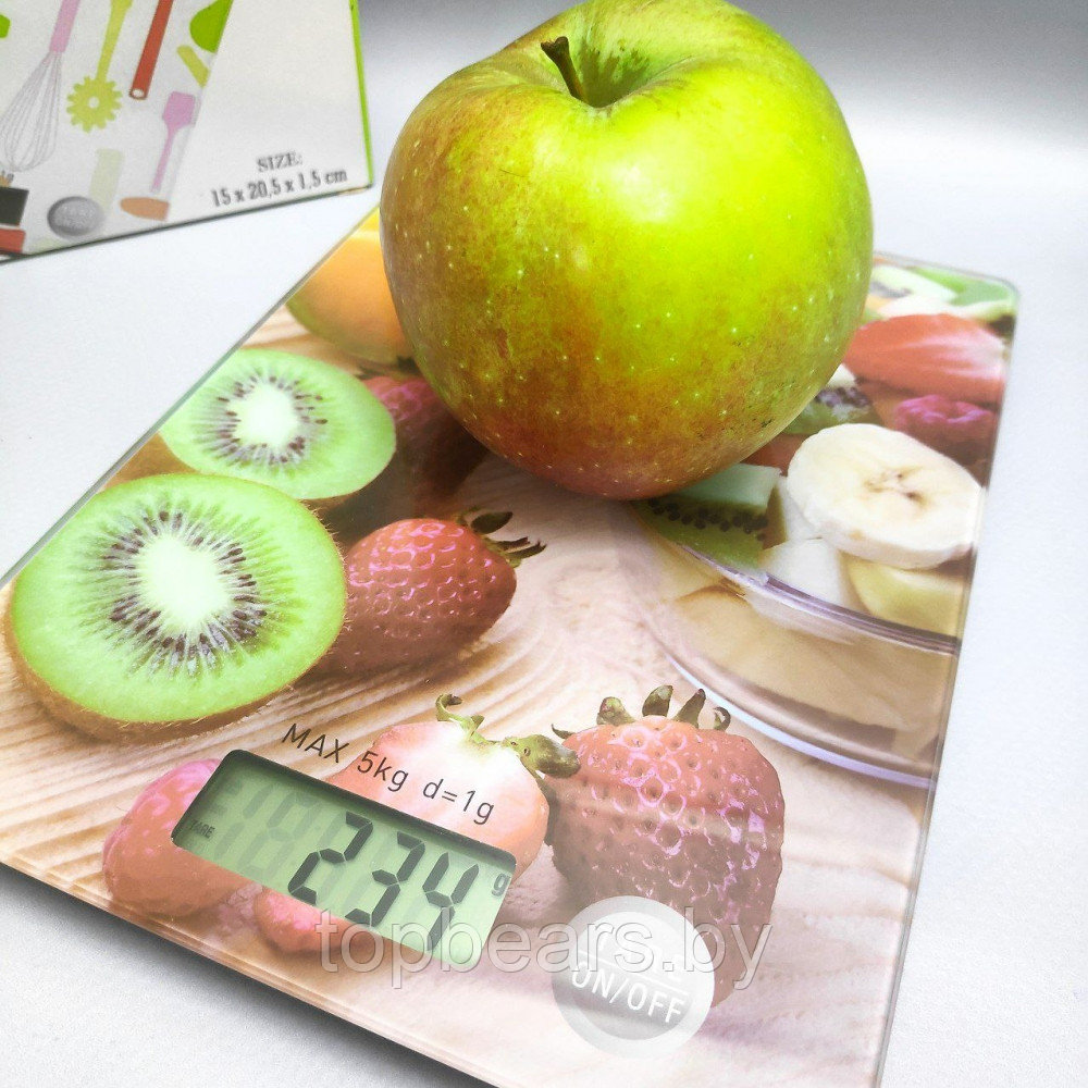 Электронные кухонные весы Digital Kitchen Scale, 15.00х20.00 см, до 5 кг Грейпфрут - фото 3 - id-p215527375