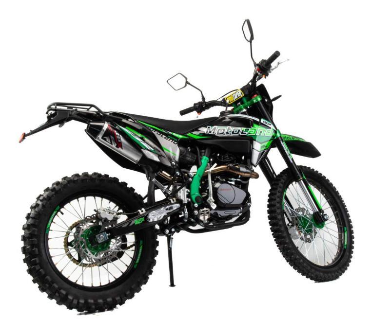 Мотоцикл Кросс Motoland XT 250 HS 172FMM (PR5) с ПТС зеленый - фото 2 - id-p215527400
