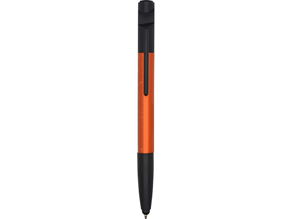 Ручка-стилус металлическая шариковая многофункциональная (6 функций) Multy, оранжевый - фото 2 - id-p215527425