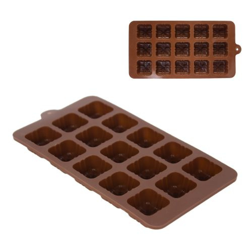 DA0543 Форма для шоколада 20,3 х 10,9 х 1,8 см - фото 1 - id-p215527873