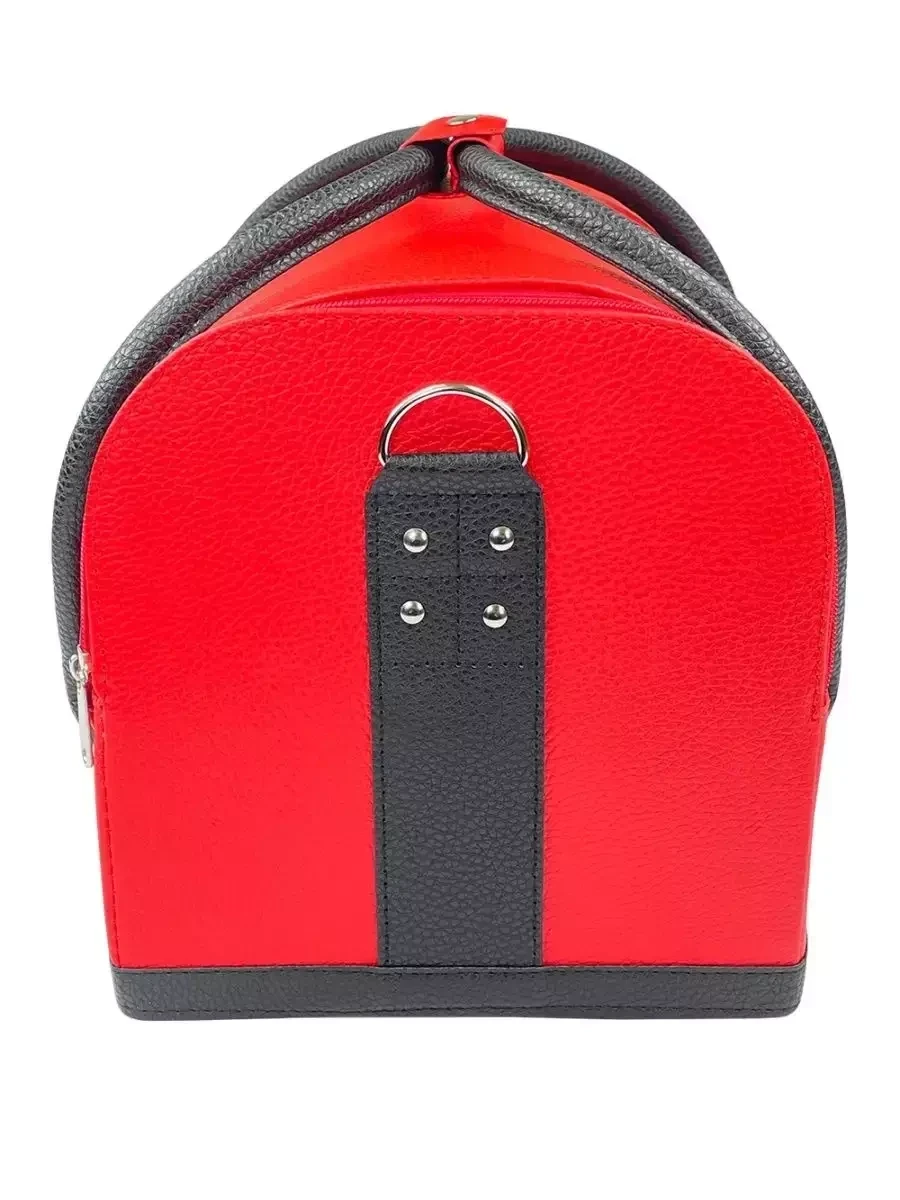Сумка-чемодан Nail-beauty / косметический кейс для маникюра для косметики / косметичка (Красный-Чёрный) - фото 2 - id-p215527319