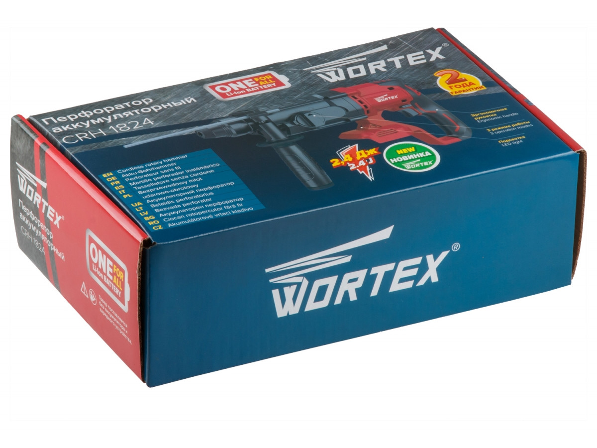 Перфоратор аккумуляторный WORTEX CRH 1824 в кор. ALL1 (БЕЗ АКБ) - фото 8 - id-p215527609