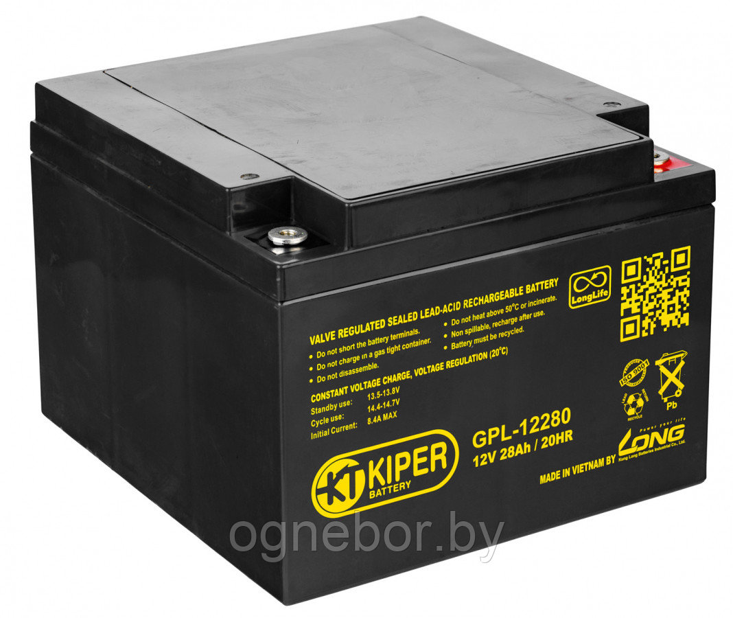 Аккумуляторная батарея Kiper GPL-12280 12V/28Ah - фото 1 - id-p215531251