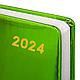 Ежедневник датированный 2024 А5 138x213 мм, "Holiday", под кожу, "зеркальный", зеленый, фото 10