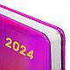 Ежедневник датированный 2024 А5 138x213 мм, "Holiday", под кожу, "зеркальный", фиолетовый, фото 9