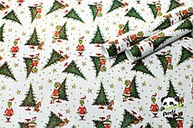 Бумага глянцевая 50х70 см, Гринч и елка