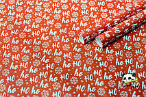 Бумага глянцевая 50х70 см, Ho ho ho красная