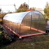 Теплица из поликарбоната Сибирская 40Ц-1 (длина 4 метра, шаг 1 метр)
