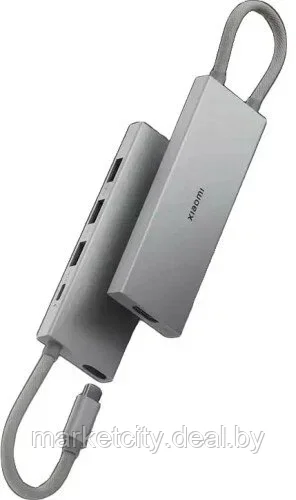 Док-станция Xiaomi 5 в 1 с USB Type-C USB3.0 HDMI 4K PD100W (XMDS05YM) - фото 2 - id-p215534914