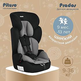 Детское автокресло Pituso (9-36 кг) Prados Grey Black /Серо-черный