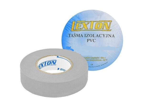 Изолента ПВХ LEXTON 10m/19мм Серая LXSC041SZAR