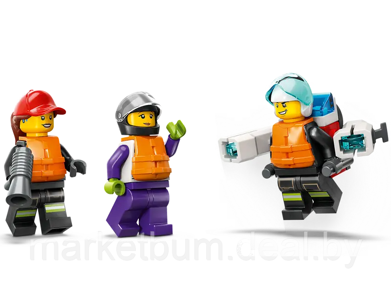 Конструктор LEGO City 60373, Пожарная лодка - фото 9 - id-p215540262