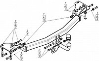 Прицепное устройство (фаркоп) Ford Explorer 5 restailing (2015 - 2019) 90704A