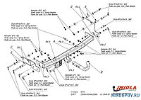 Прицепное устройство (фаркоп) Citroen Xantia (1993 - 2001) C011