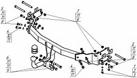 Прицепное устройство (фаркоп) Hyundai Santa FE 3 (DM) (2012 - 2018) 90908A