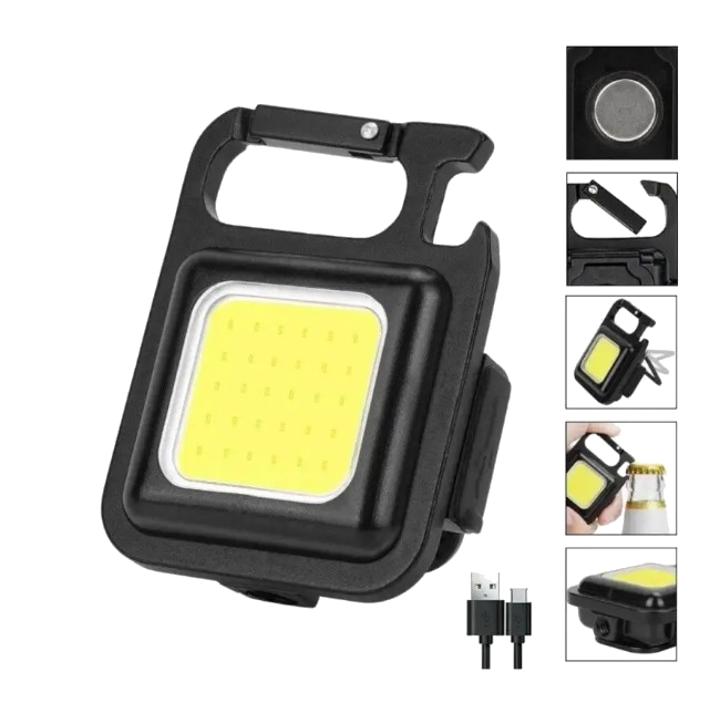 Фонарик - брелок аккумуляторный Keychain Light 5W (30 Led, 4 режима работы, магнит, карабин)