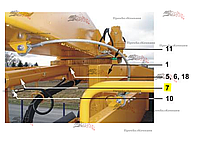 Гидравлический цилиндр 90/35х620 26-M00-003-054-011 для свеклопогрузчика Franz Kleine RL 200 SF Mouse