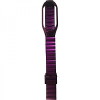 Металлический блочный браслет Rumi Snake для Xiaomi Smart Band 8 Фиолетовый