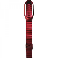 Металлический блочный браслет Rumi Snake для Xiaomi Smart Band 8 Красный