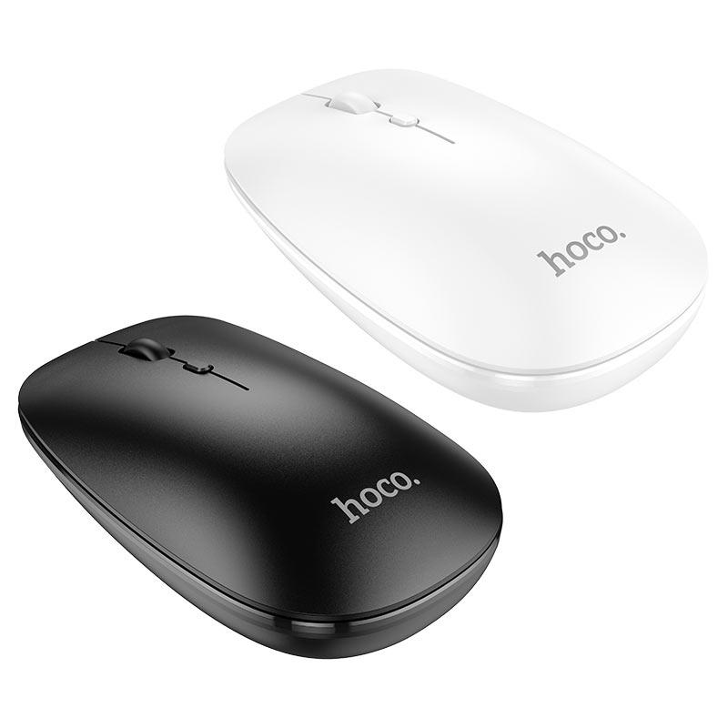 Bluetooth мышь - HOCO GM15, 4 кнопоки, питание 1xAA, 1600dp, с двумя режимами подключения 2.4G + BT, белая - фото 4 - id-p215566028