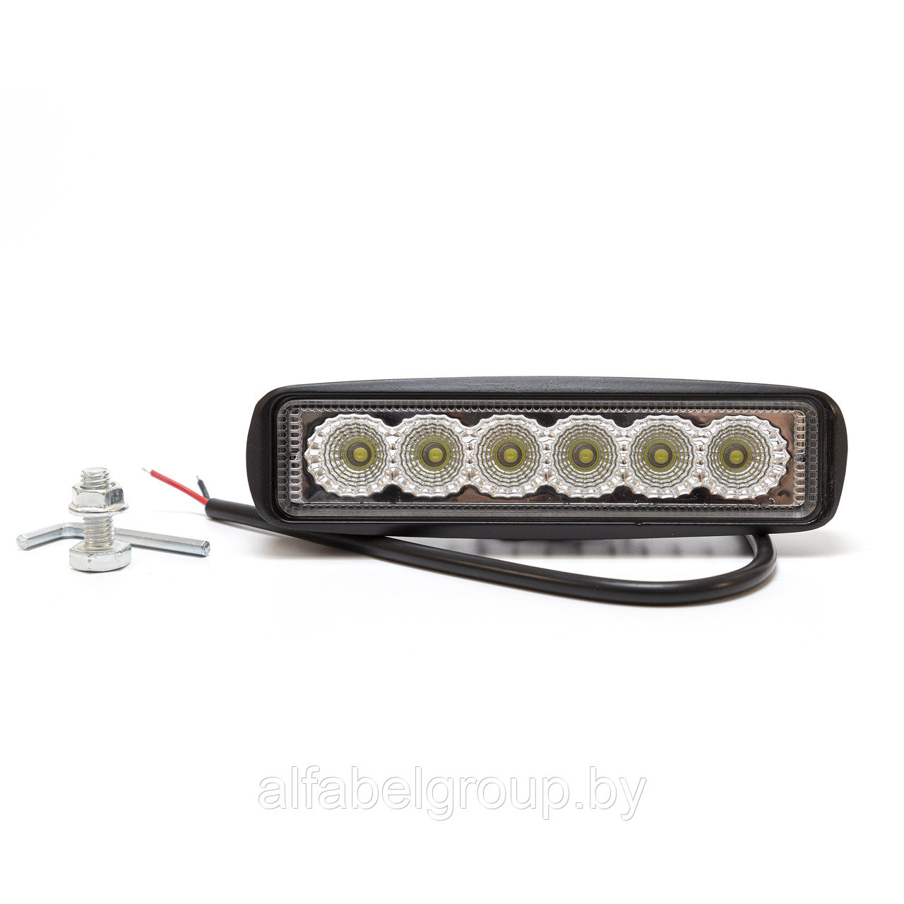 Фара светодиодная доп. прям. AE18RT-6LED-DRL-PC (ДХО), 6 диодов, рас. свет, 18W, 12/24 В, КамАЗ, МАЗ, - фото 3 - id-p214632186