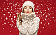 Новогодняя термокружка Merry Christ, 500 ml Красная Снеговик, фото 5