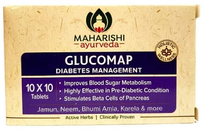 Глюкомап Glucomap Maharishi Ayurveda, 100шт - контроль сахара - фото 1 - id-p215566609