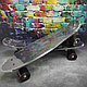 Скейтборд Пенни Борд (Penny Board) однотонный, матовые колеса 2 дюйма (цвет микс), до 60 кг.  Красный, фото 8