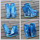 Защитные чехлы (дождевики, пончи) для обуви от дождя и грязи с подошвой цветные р-р 43-44 (2XL) Белые, фото 9