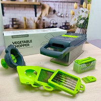 Многофункциональная ручная овощерезка терка Vegetable Chopper, 8 насадок (мультислайсер)