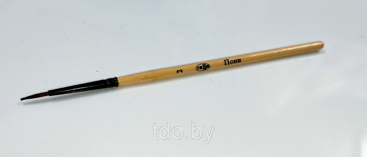 Кисть для рисования пони №2, короткая ручка - фото 1 - id-p215570439