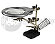 Настольная лупа-лампа Led для паяния микросхем Третья рука MG16129-A с двумя лупами 90х2.5мм (21мм6Х), фото 10