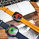 Умные часы Smart Watch  Ultra  Золото - оранжевый, фото 6