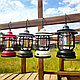 Многофункциональный подвесной походный фонарь в стиле ретро Camping Lamp Зеленый, фото 5